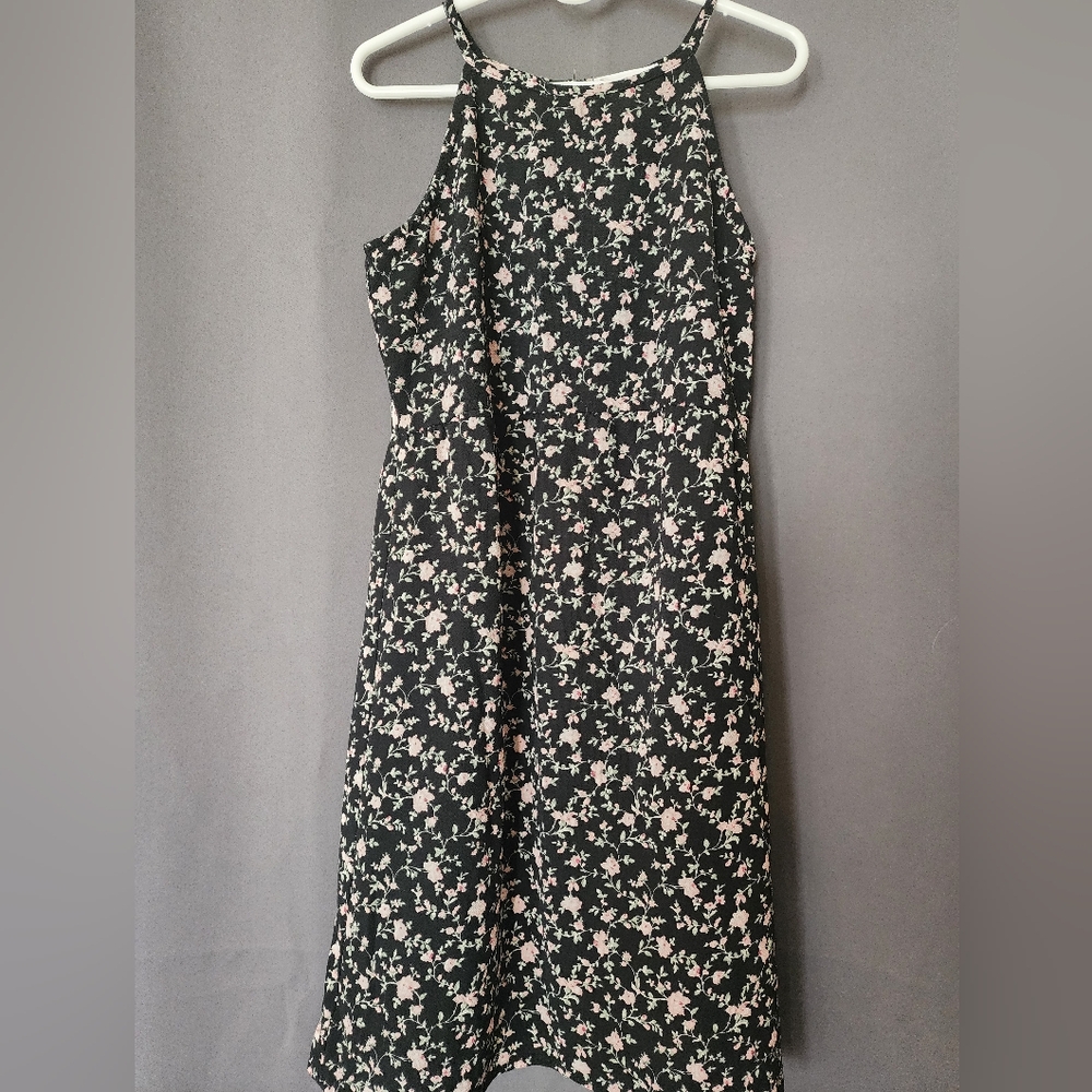 Full Tilt Dress, Girl's Size Small  Black Floral Dress